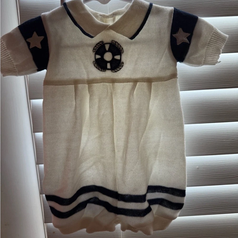 Nautical Sweater Romper